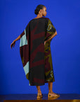 Caftan Bola Longo Viscose Estampado
