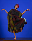 Caftan Bola Longo Viscose Estampado