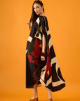 Caftan Bola Longo Viscose Estampado