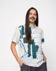 Camisa Manga Curta Algodão Estampado