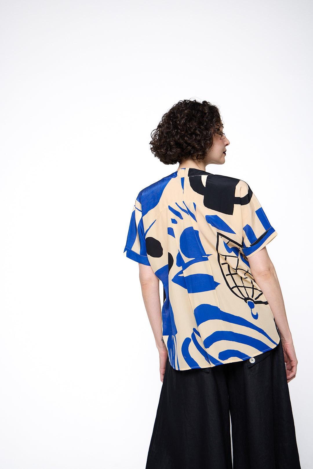 Camisa Clássica II Seda Estampado