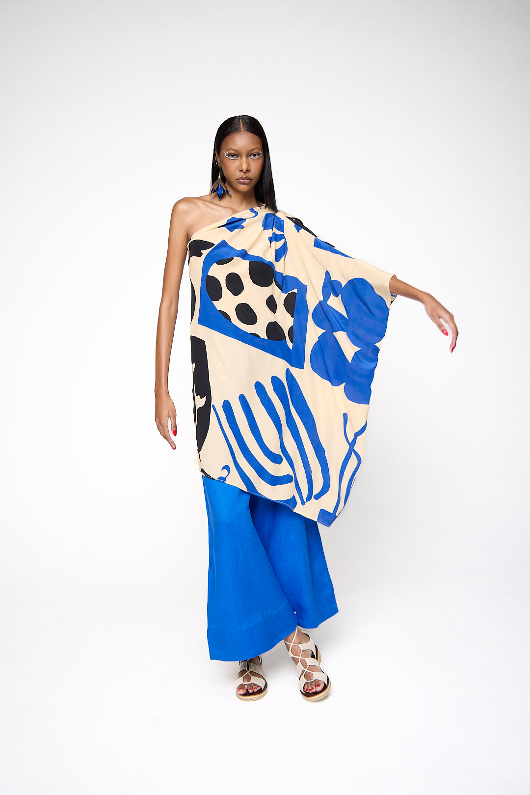 Túnica Gra Seda Estampado