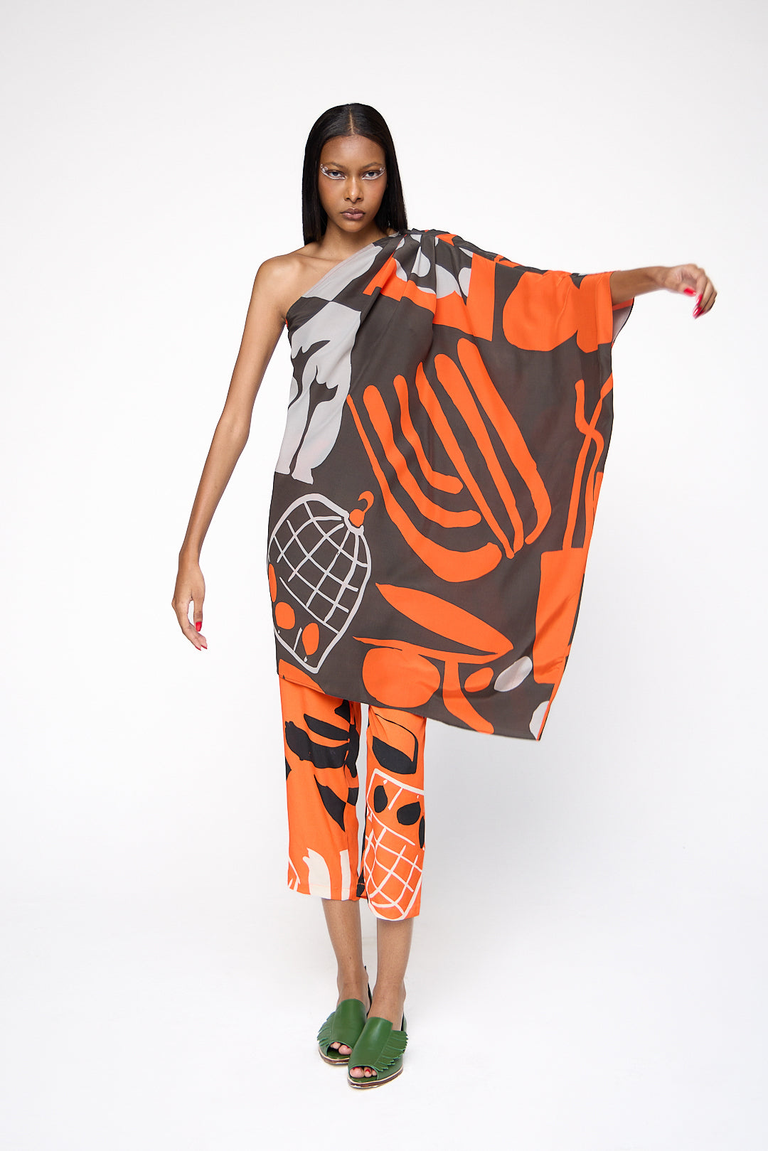 Túnica Gra Seda Estampado