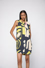 Vestido Drink Crepe Estampado