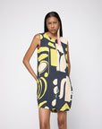 Vestido Drink Crepe Estampado