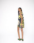 Vestido Drink Crepe Estampado