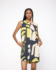 Vestido Drink Crepe Estampado