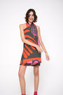 Vestido Chicote Viscose Estampado