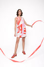 Vestido Drink Linho Estampado