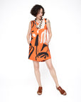 Vestido Drink Crepe Estampado