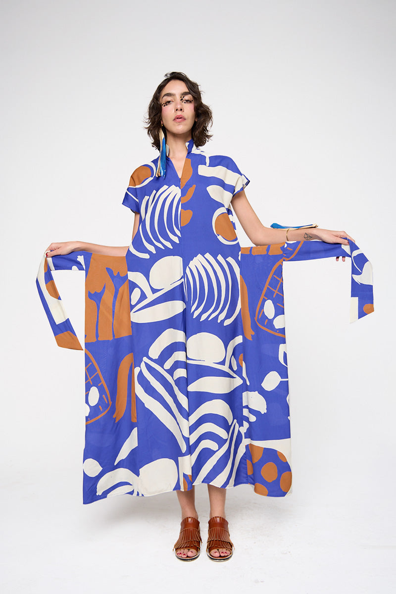 Macacão Bata Viscose Estampado
