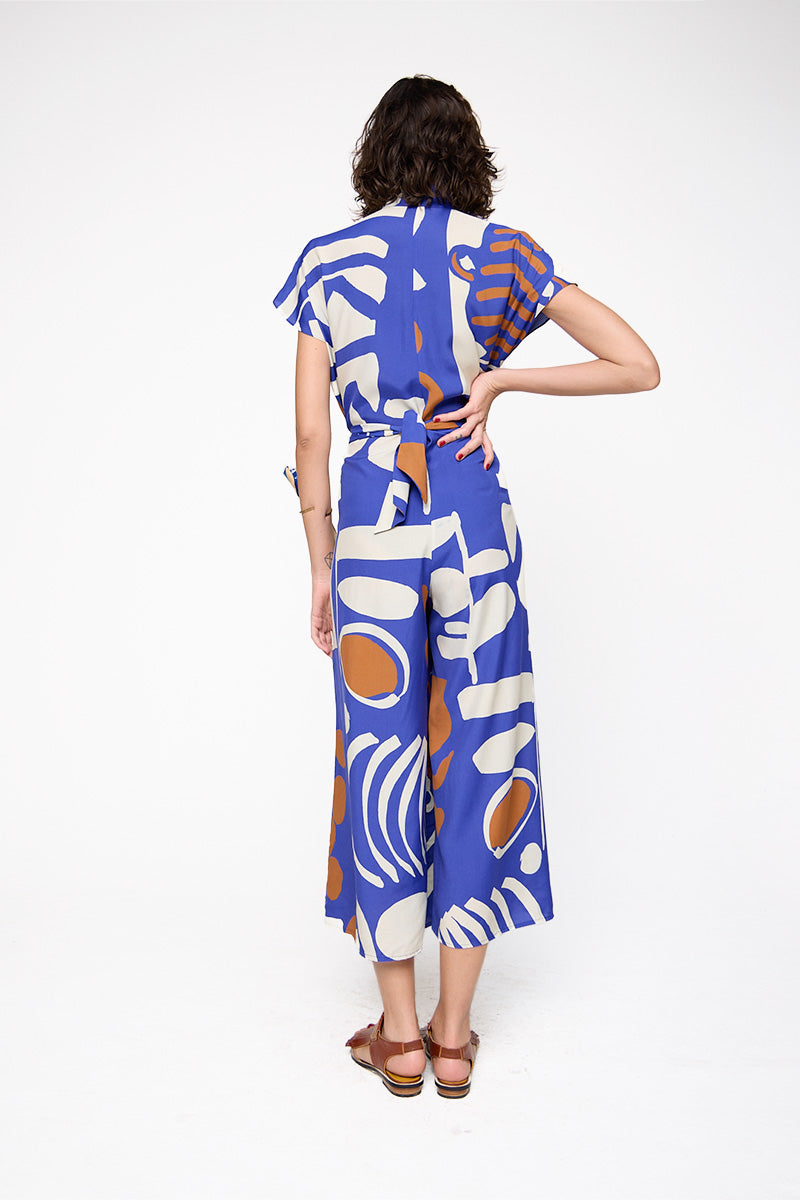 Macacão Bata Viscose Estampado