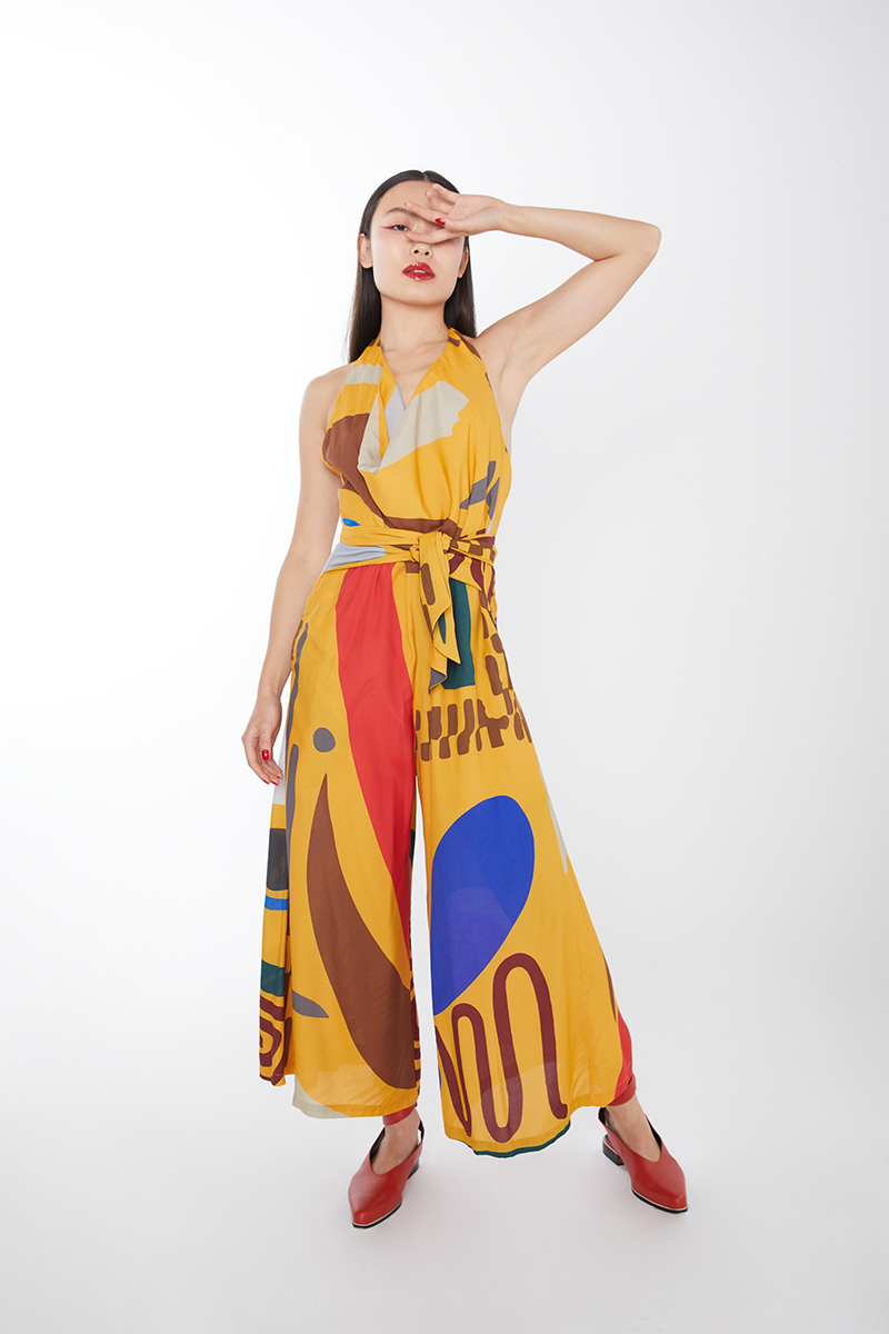 Macacão Debarge Viscose Estampado