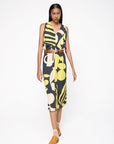 Vestido Martini Crepe Estampado