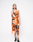 Vestido Martini Crepe Estampado