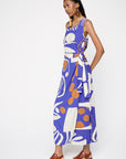 Vestido Ponei Longo Viscose Estampado