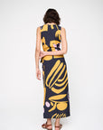 Vestido Ponei Longo Viscose Estampado